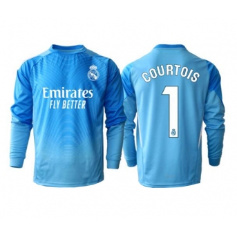 Billige Fotballdrakt Real Madrid Thibaut Courtois #1 Keeper Replika Hjemmedrakt 2025-26 Langermet